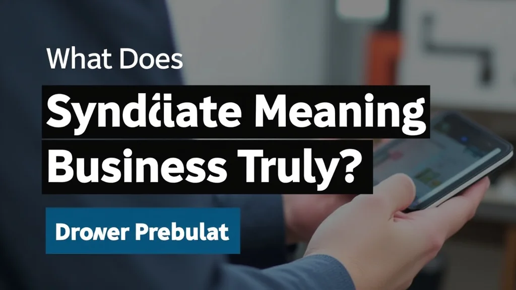 What Does Syndicate Meaning Business Truly Mean
